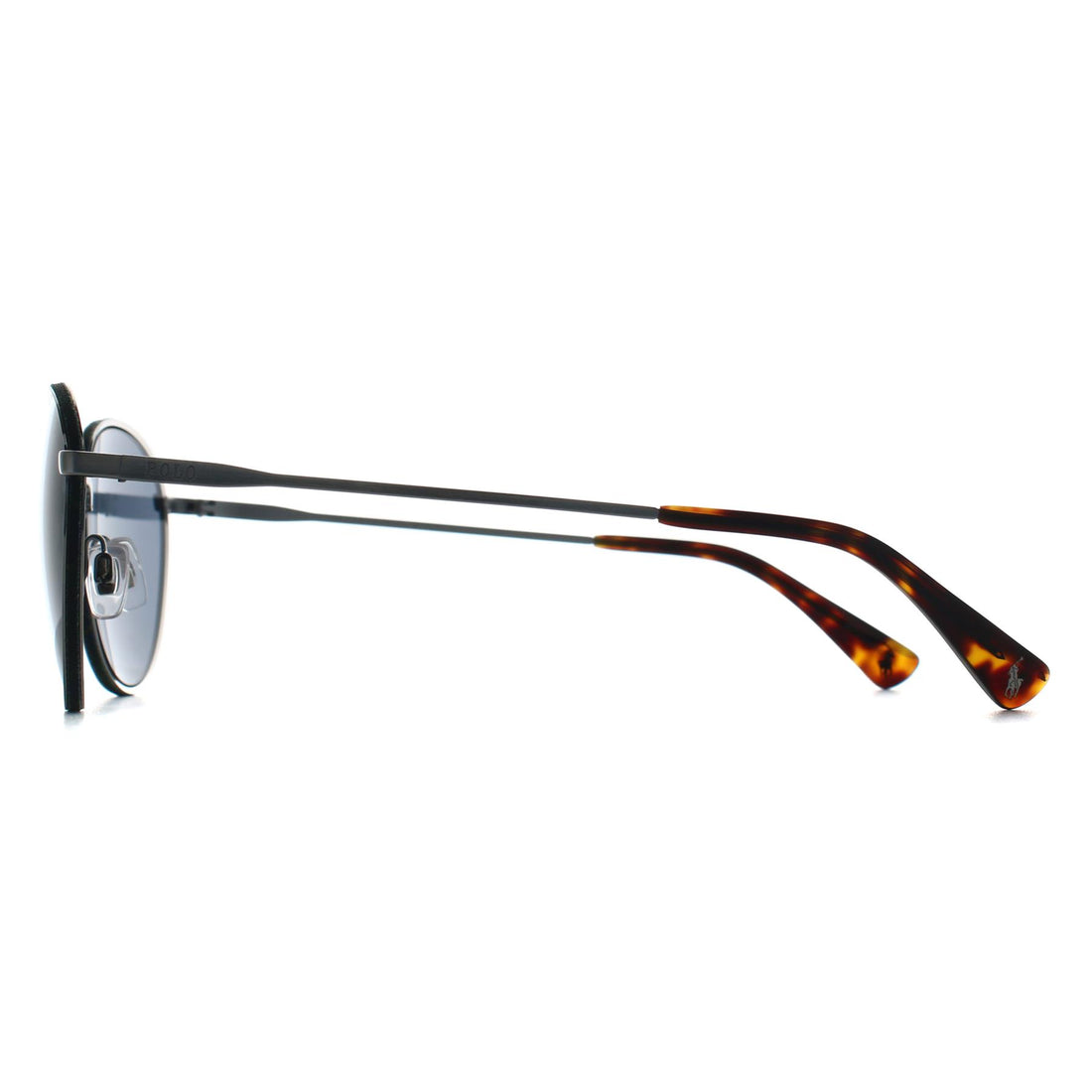 Polo Ralph Lauren Sunglasses PH3163 908887 Brushed Silver Dark Blue