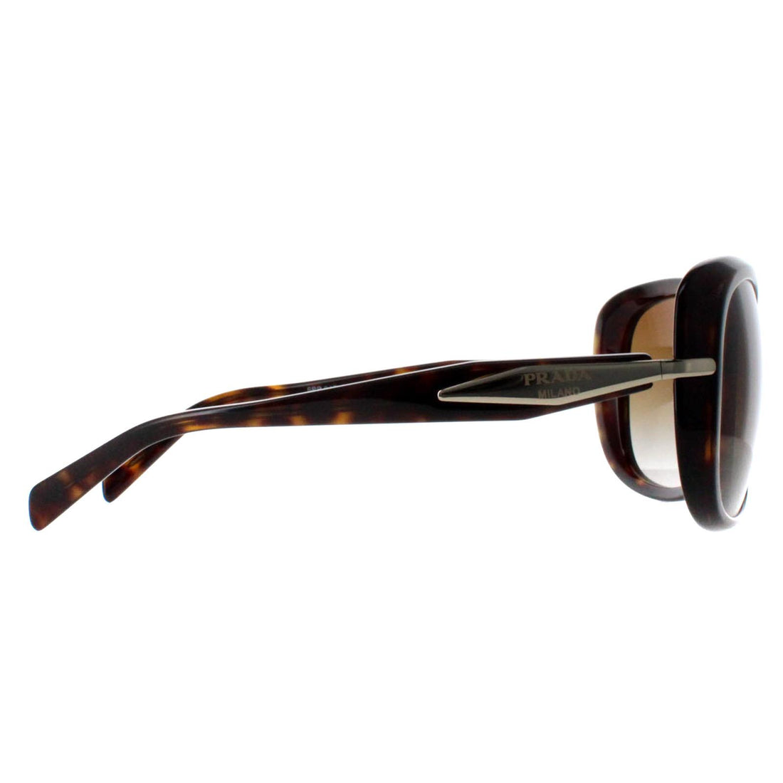 Prada Sunglasses PR04ZSF 2AU6E1 Tortoise Brown Gradient Polarized
