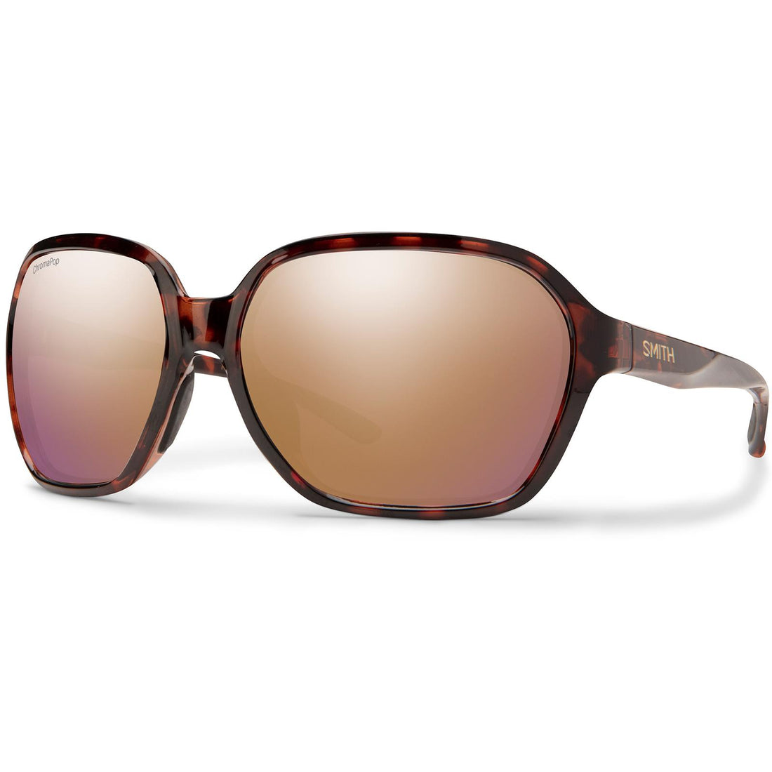 Smith Sunglasses Whitney 086 9V Tortoise ChromaPop Polarized Rose Gold Mirror