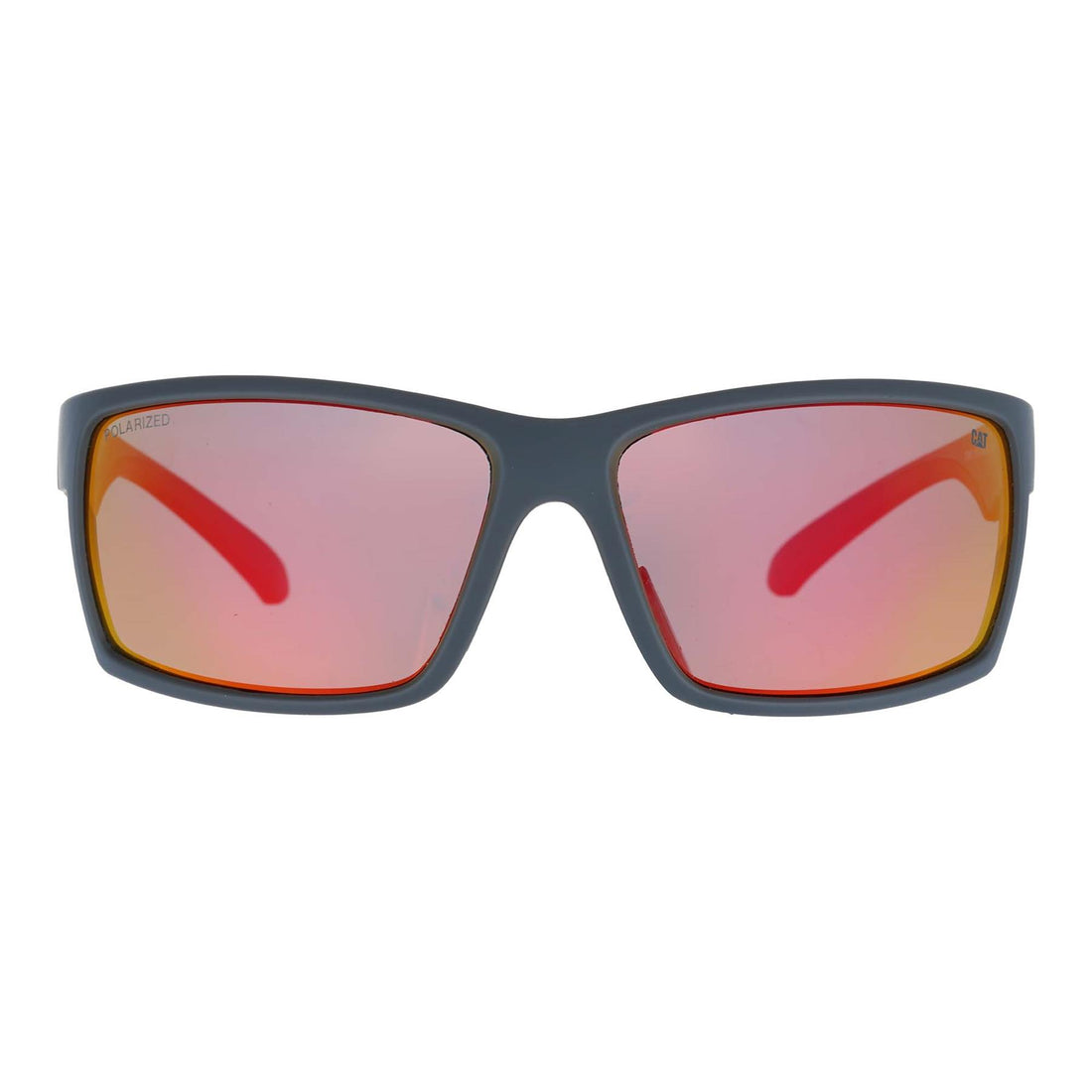 Caterpillar Sunglasses CTS-8031 108P Matte Grey Red Red Mirror Polarized