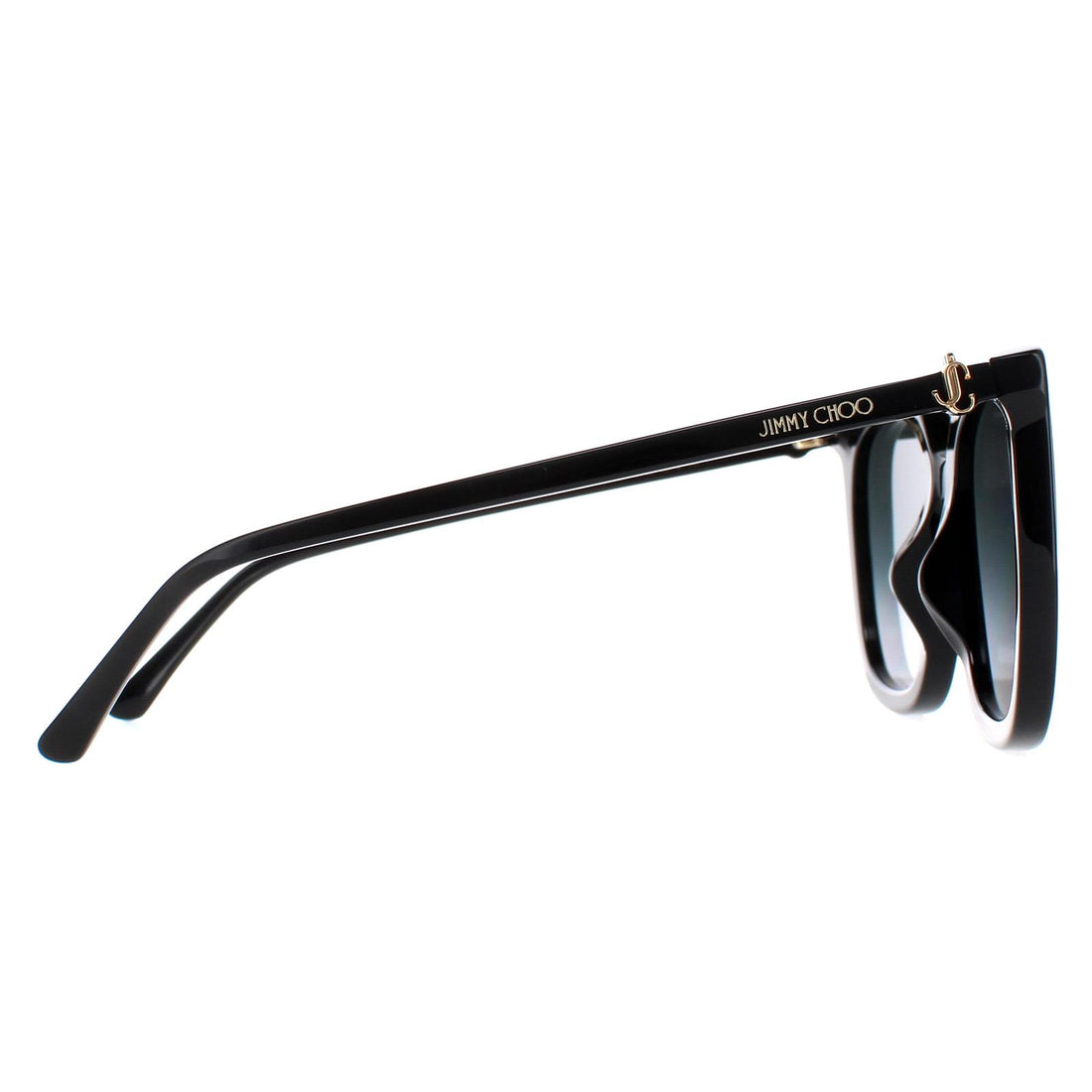 Jimmy Choo Sunglasses NETTAL/F/SK 807 9O Black Dark Grey Gradient