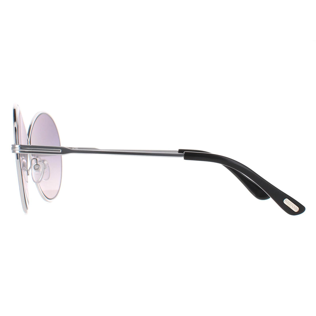 Tom Ford Sunglasses 0564 Rania 02 18C Shiny Rodium Smoke Grey Mirror