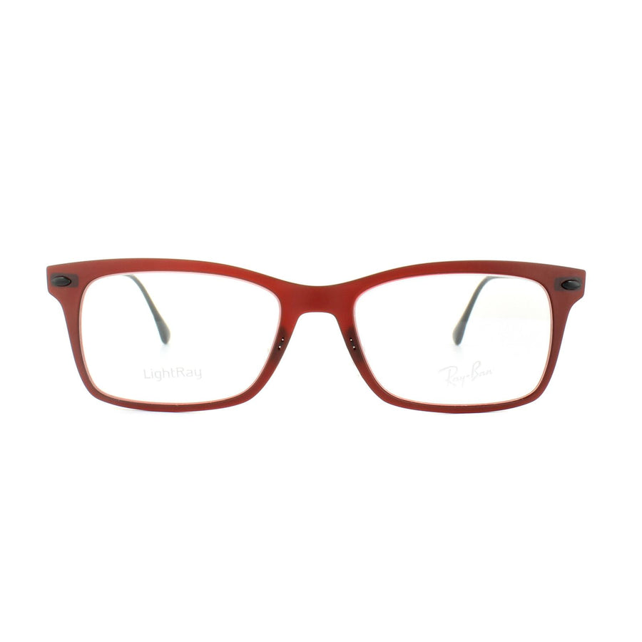 Ray-Ban RX 7039 Glasses Frames Dark Matt Red