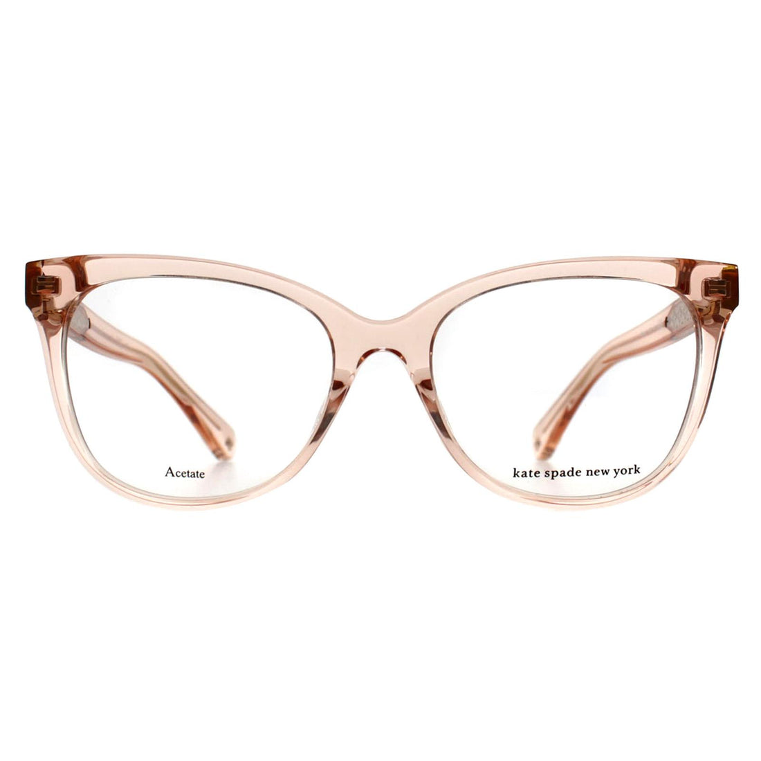 Kate Spade Glasses Frames Nevaeh 733 Transparent Peach Pink Women