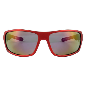 Polaroid Sport Sunglasses P7417 0A4/JB Red & Black Yellow Red Polarized