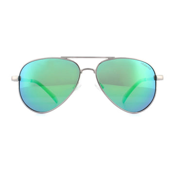 Polaroid Kids Sunglasses 8015/N/NEW 6LB 5Z Ruthenium Green Mirror Polarized