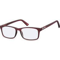 Montana Reading Glasses HBLF73 C 0.00 Red Men Women Blue Light Blocking