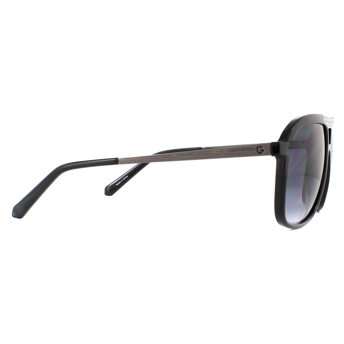 Guess Sunglasses GG2121 01B Shiny Black Smoke Gradient