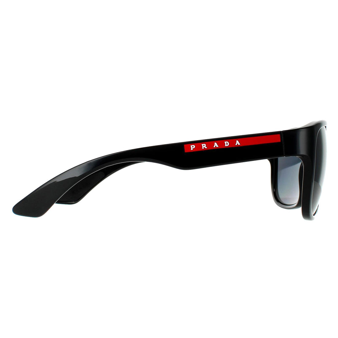 Prada Sport Sunglasses PS01US 1AB5Z1 Black Grey Polarized