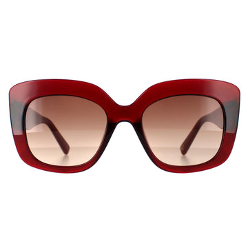 Ted Baker Sunglasses TB1675 Hattie 220 Crystal Dark Red Brown Red Gradient