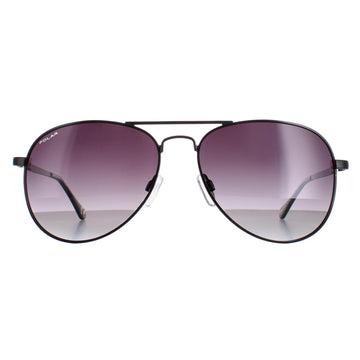 Polar 664 Sunglasses Metallized Black / Smoke Gradient