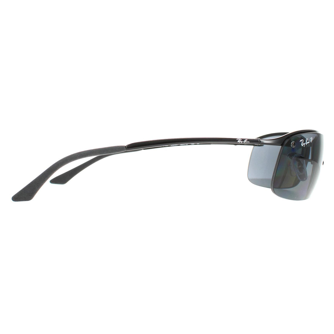 Rayban Sunglasses Top Bar 3183 Shiny Black Polarized Grey 002/81