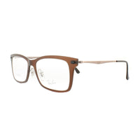 Ray-Ban Glasses Frames RX 7039 5450 Dark Matt Brown Mens Womens 53mm