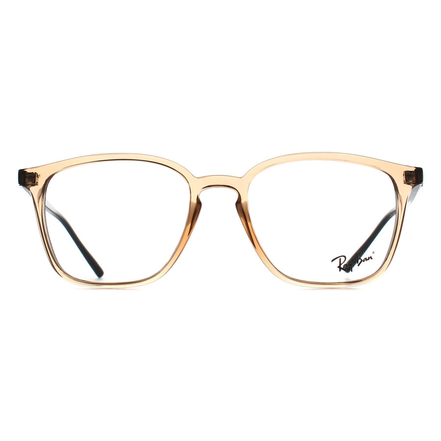 Ray-Ban Glasses Frames RX7185 5940 Light Brown Men Women – Discounted ...