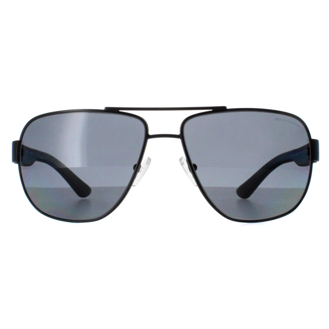 Armani Exchange Sunglasses AX2012S 606381 Matte Black Grey Polarized