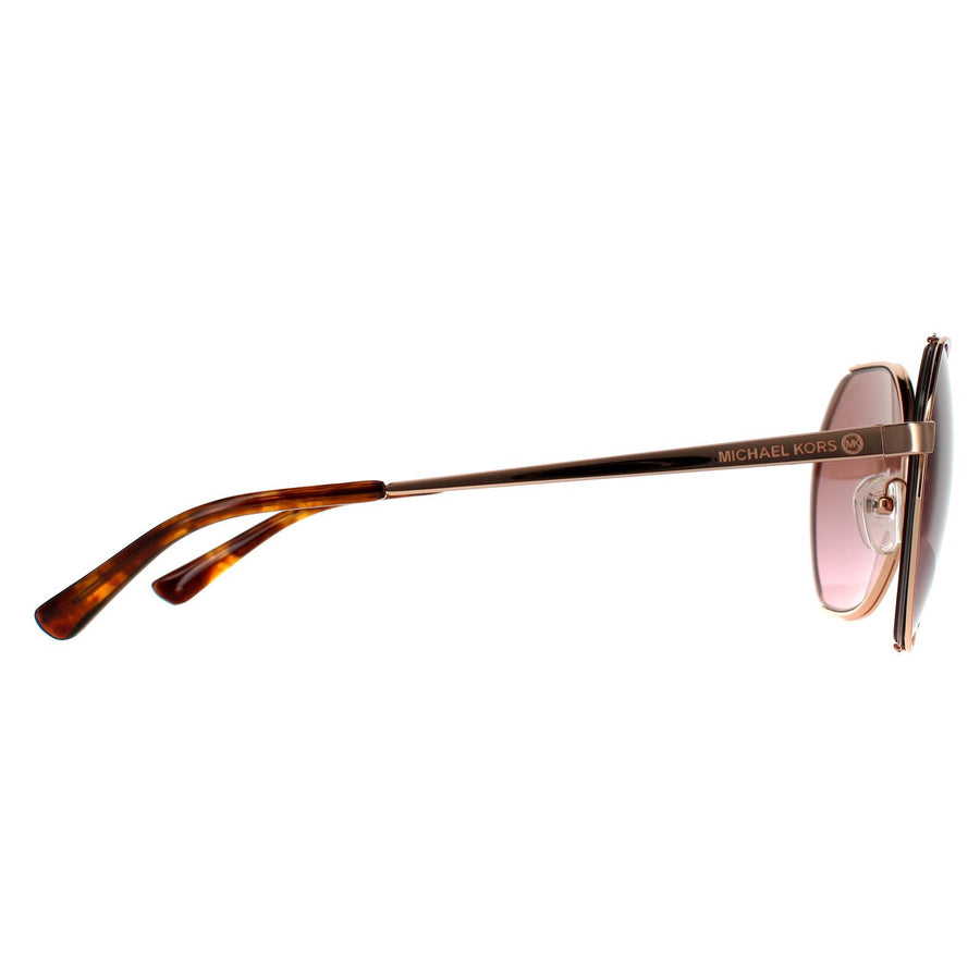 Michael Kors Sunglasses MK1072 110814 Rose Gold Brown Pink Gradient