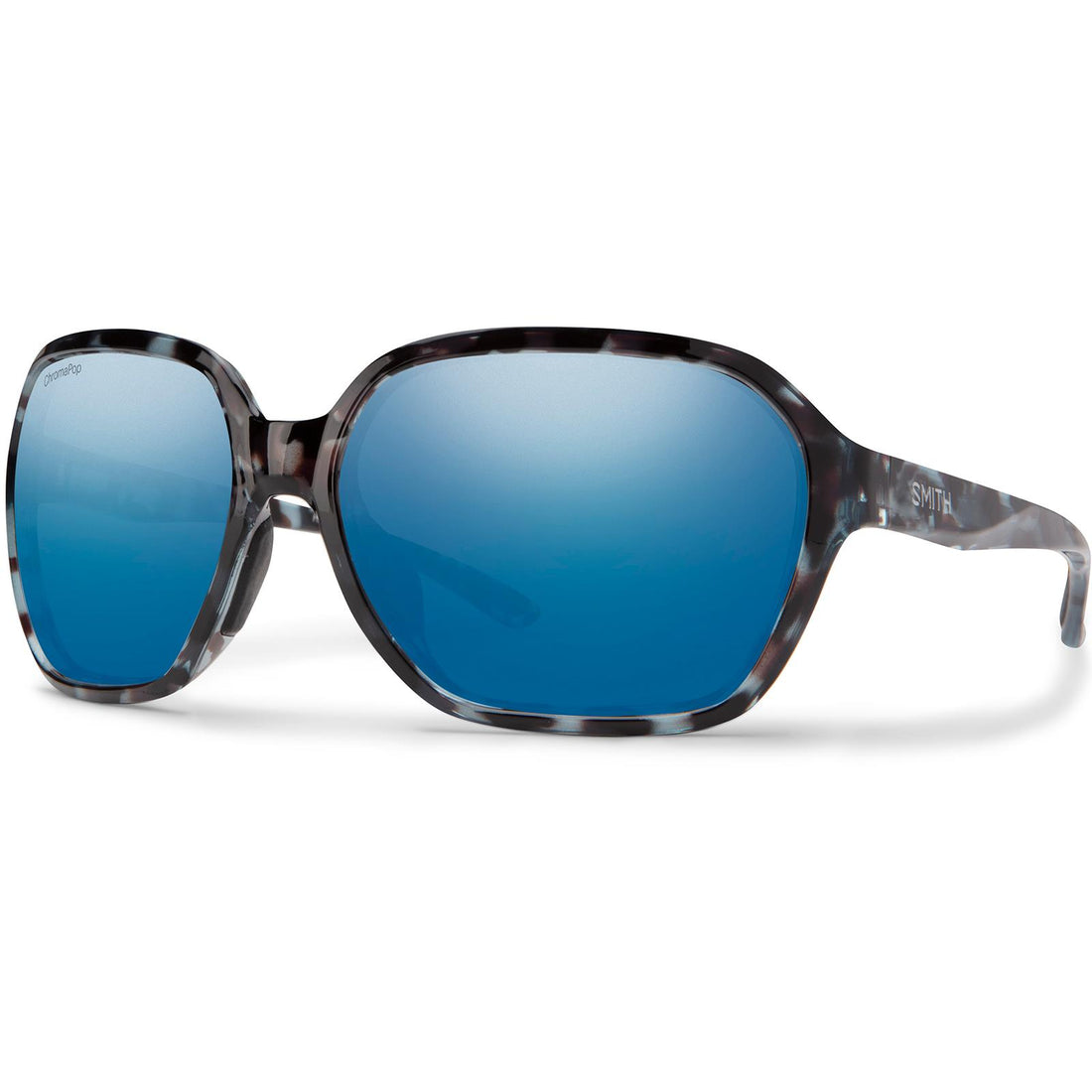 Smith Sunglasses Whitney JBW QG Sky Tortoise ChromaPop Polarized Blue Mirror