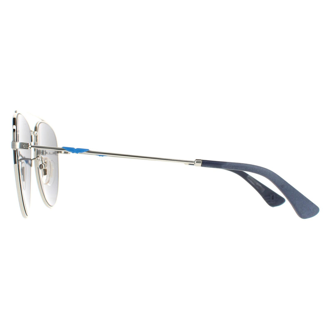 Police Sunglasses SPL995M Origins Lite 1 579B Silver Blue Mirrored
