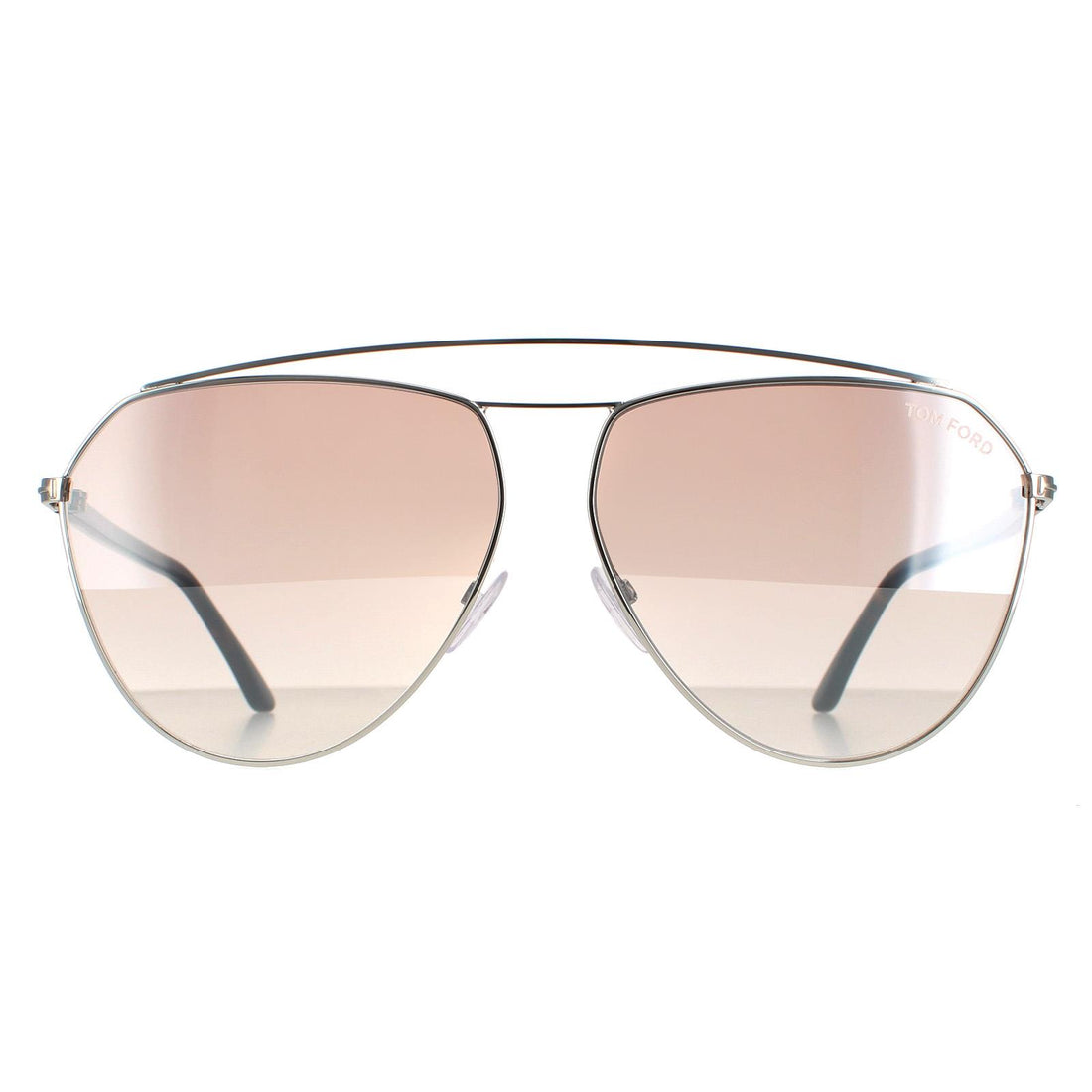 Tom Ford Sunglasses Binx FT0681 16G Silver Havana Brown Silver Gradient Mirror