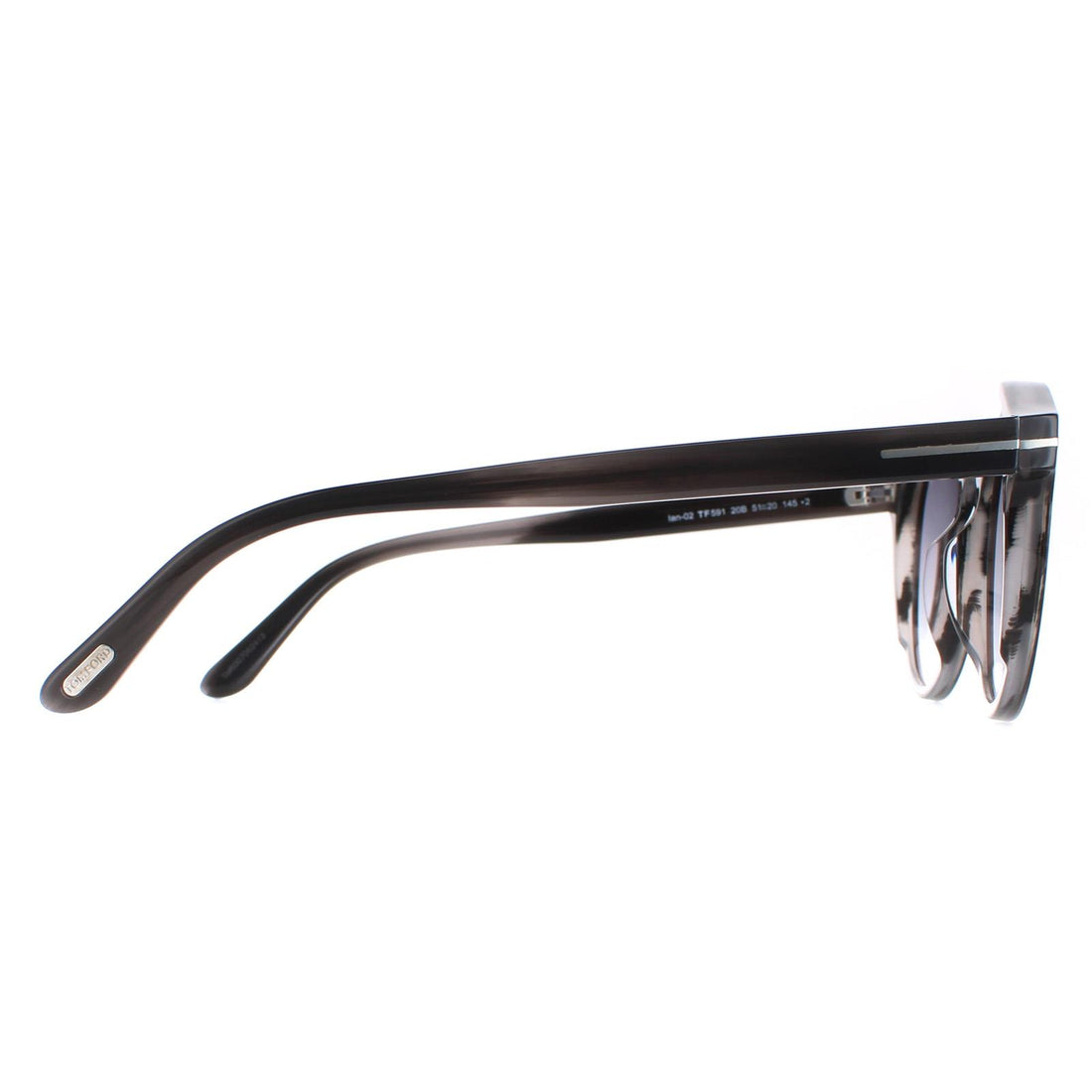 Tom Ford Sunglasses Ian FT0591 20B Grey Havana Smoke Gradient
