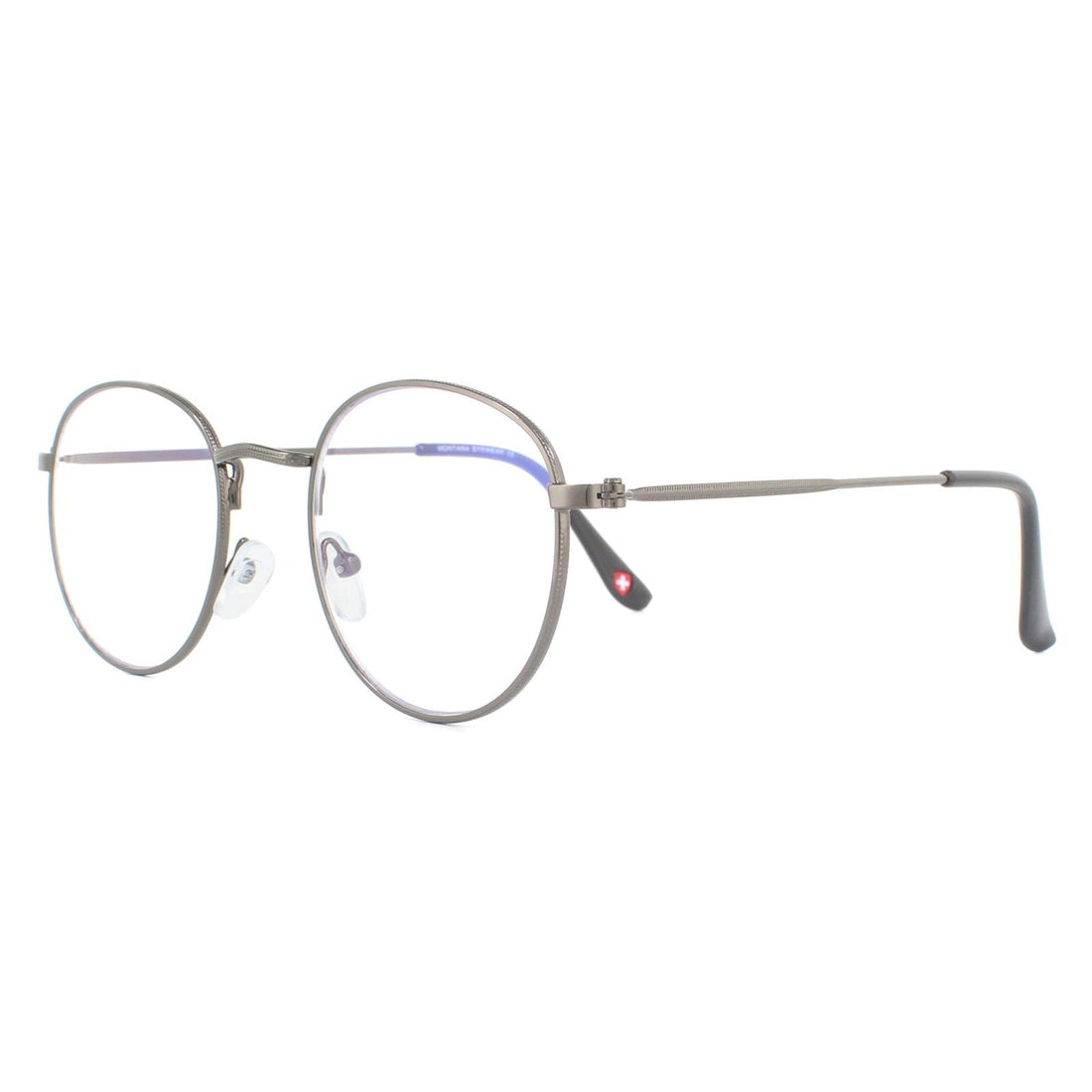Montana Reading Glasses HBLF54 Gunmetal Grey Blue Light Block +1.50