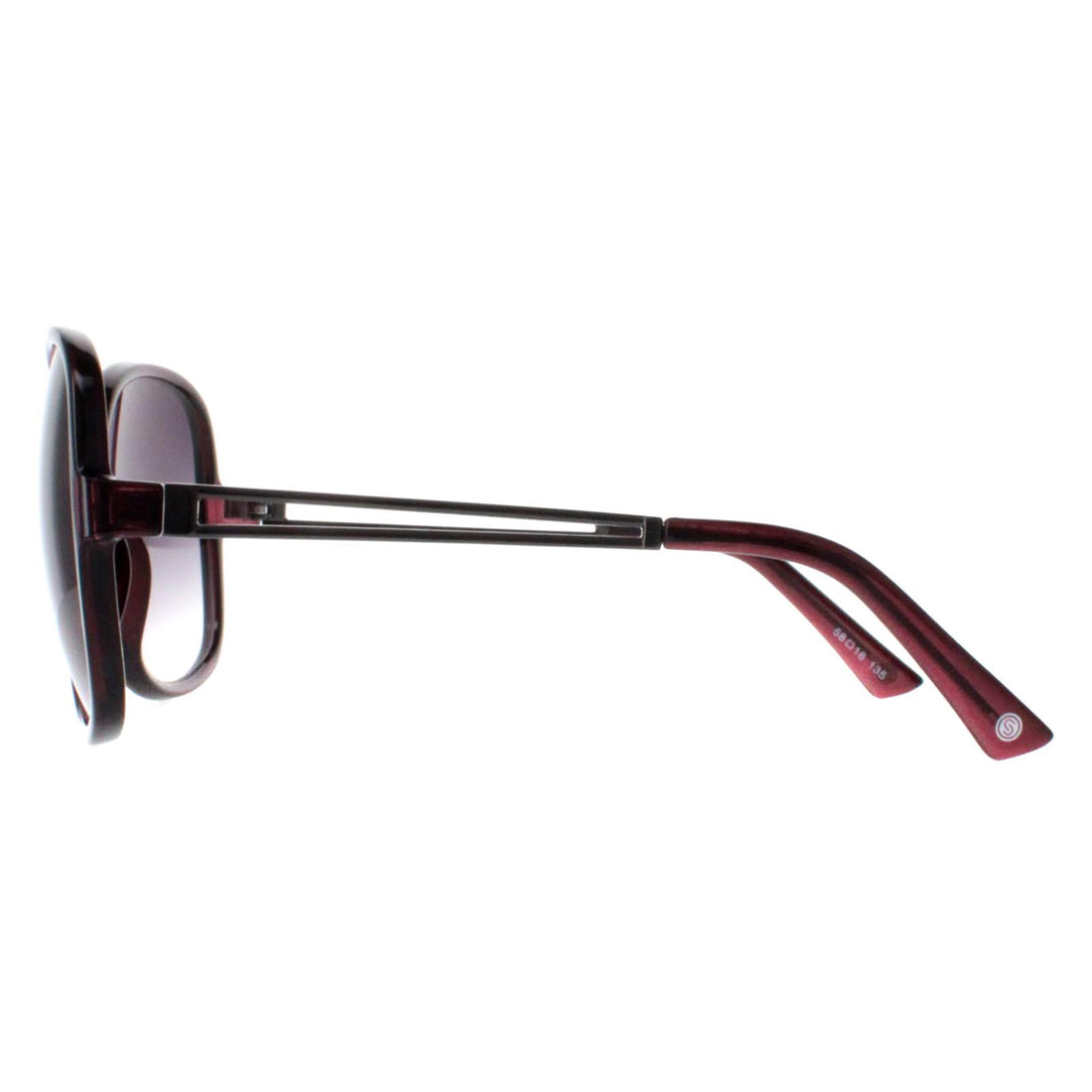 Smarty Sunglasses X2117 C Transparent Cassis Gun Purple Purple