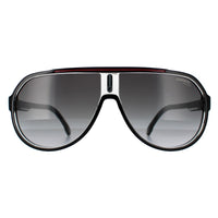 Carrera 1057/S Sunglasses Black Red Dark Grey Gradient