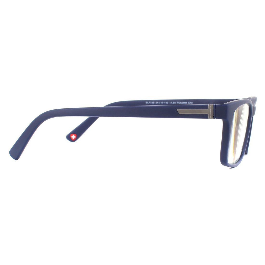 Montana Reading Glasses BLF73B Matte Blue Blue Light Block +1.00