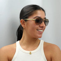 Ralph by Ralph Lauren Sunglasses 4004 101/13 Gold Cream Brown Gradient