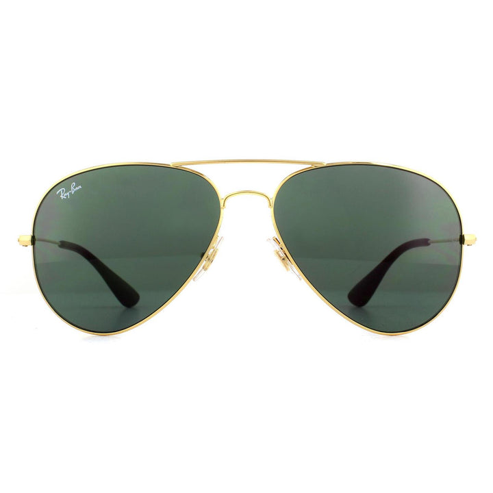 Ray-Ban RB3558 Sunglasses Gold Green G-15