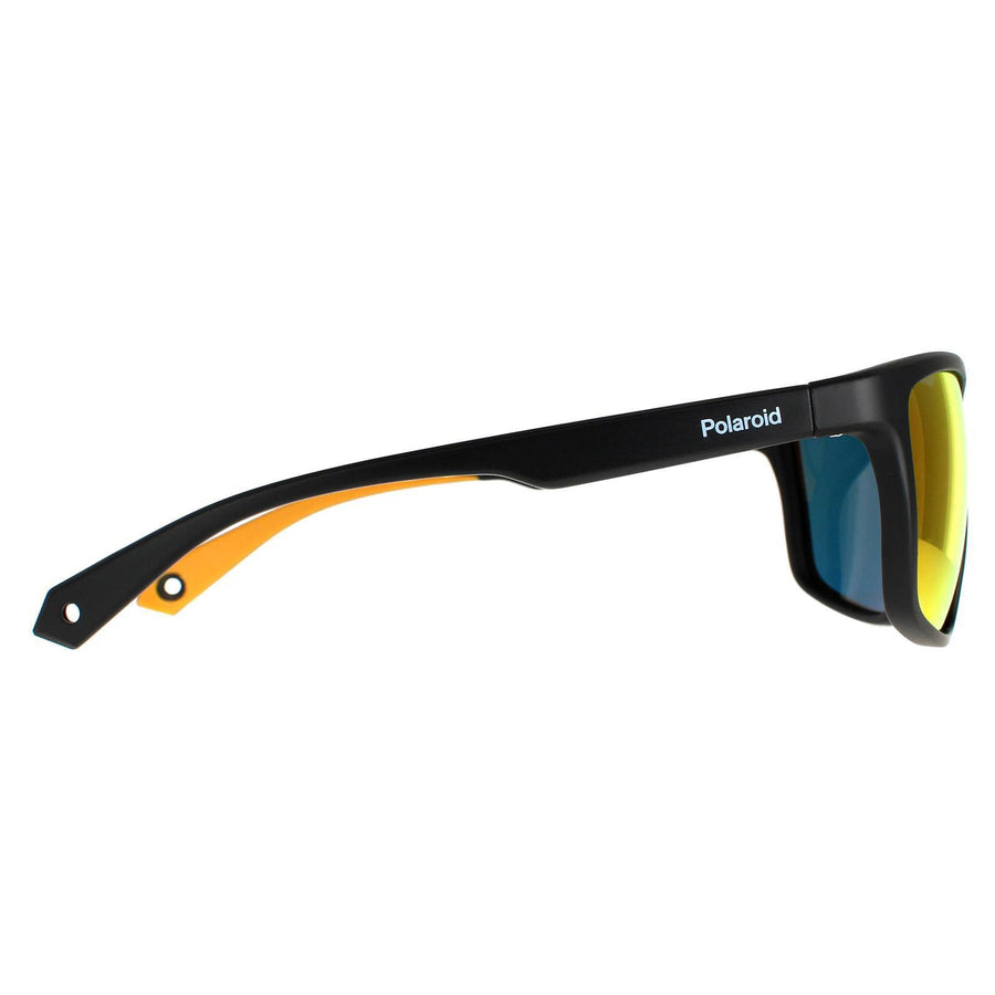 Polaroid Sunglasses PLD 7040/S 71C OZ Black Yellow Red Mirror Polarized