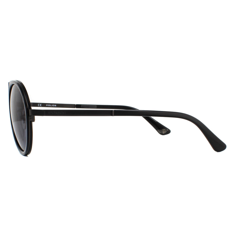 Police Sunglasses SPLA57 Record 2 0627 Matte Gunmetal Grey
