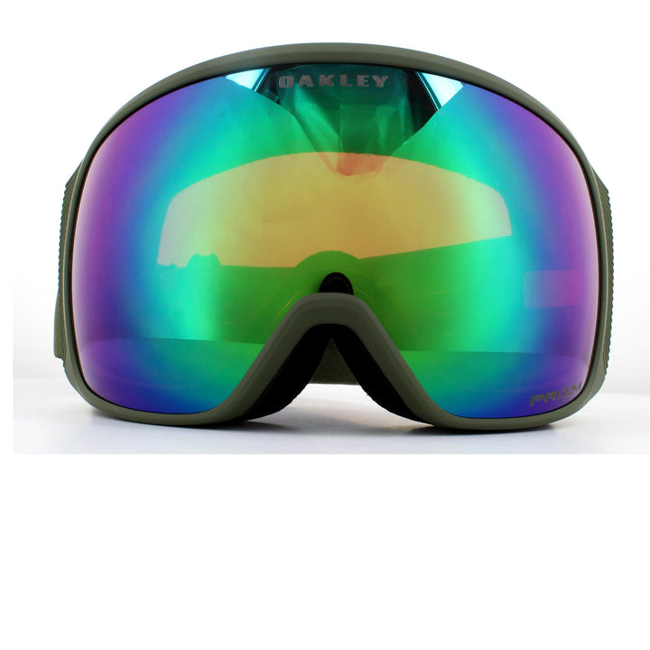 Oakley Ski Goggles Flight Tracker XL OO7104-16 Prizm Icon Dark Brush Prizm Snow Jade Iridium