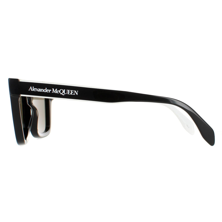 Alexander McQueen Sunglasses AM0301S 003 Black White Green