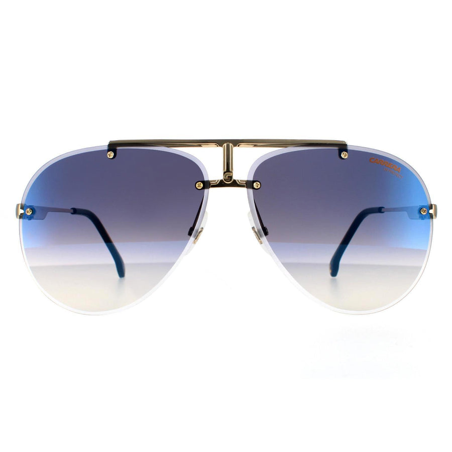 Carrera 1032/S Sunglasses Black Gold Blue Mirror