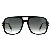 Tom Ford Sunglasses Falconer FT0884 01B Shiny Black Gray Gradient