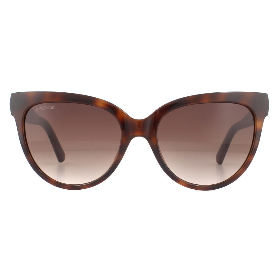Swarovski SK0187 Sunglasses Dark Havana / Brown Gradient