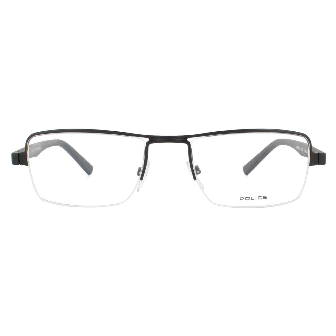 Police Glasses Frames Anthem 2 VPL257 0531 Semi Matte Black Men