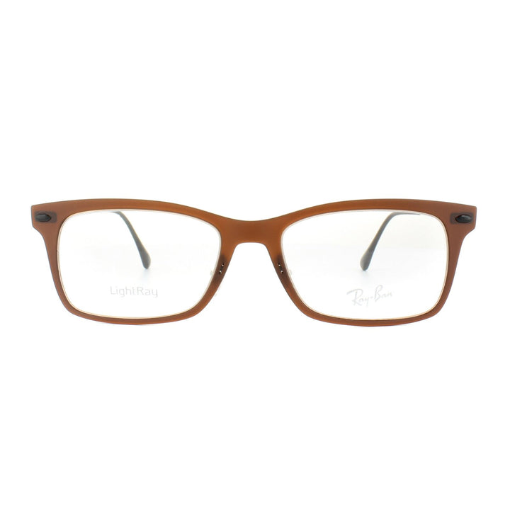Ray-Ban Glasses Frames RX 7039 5450 Dark Matt Brown Mens Womens 53mm