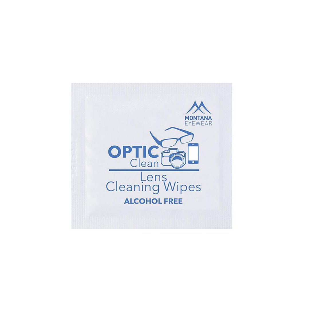 Montana Box of 30 Anti-fog lens cleaning wipes individually packed