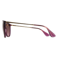 Ray-Ban Sunglasses RB4171 Erika 659114 Transparent Violet Pink Brown Gradient