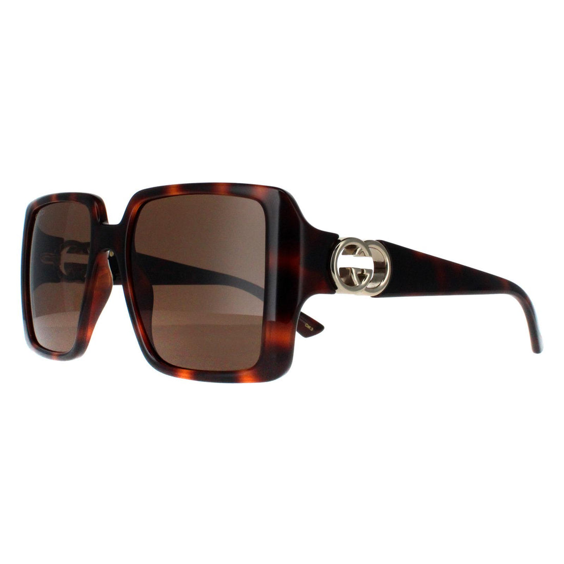 Gucci Sunglasses GG1692S 002 Dark Havana with Gold Dark Brown