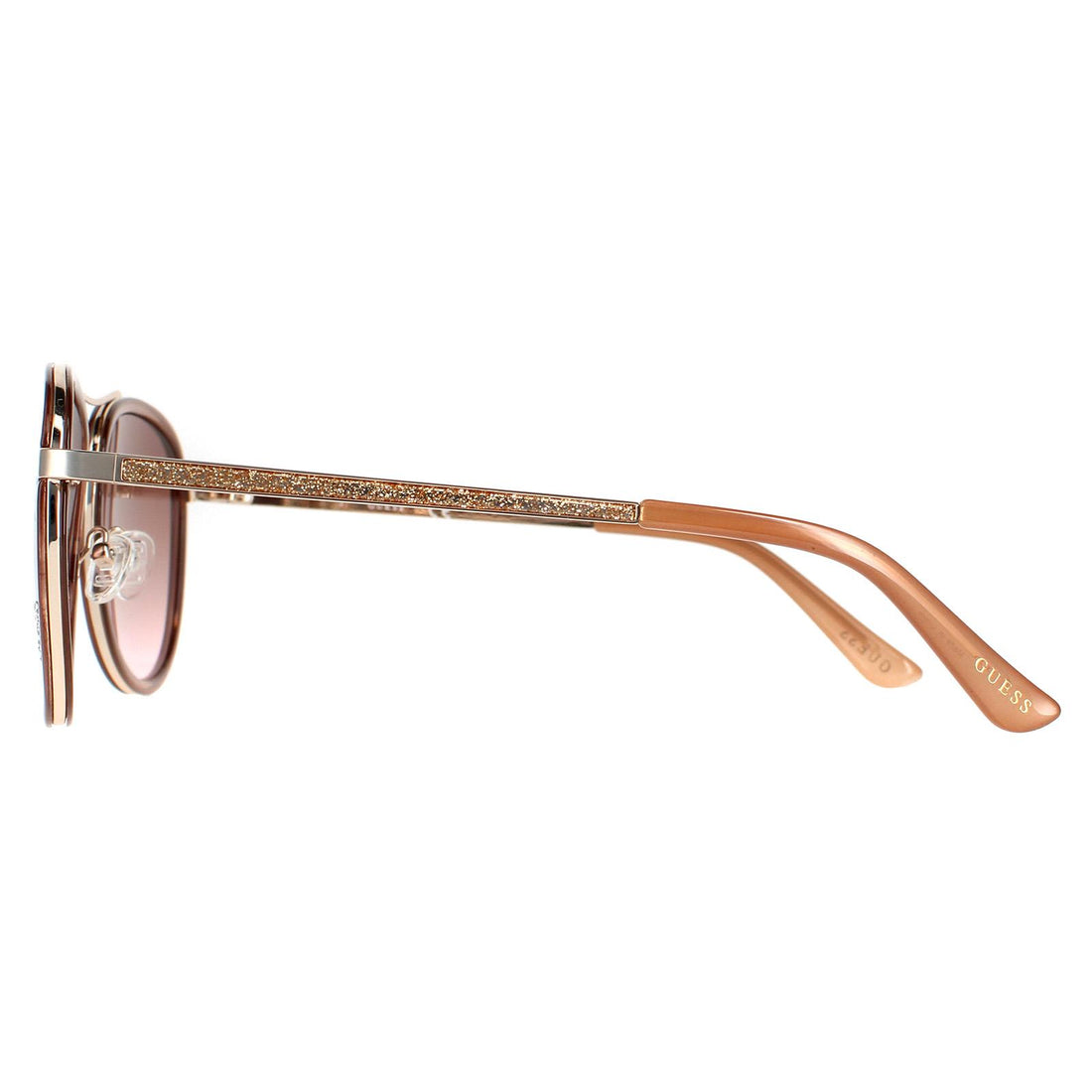 Guess Sunglasses GF6052 28U Shiny Rose Gold Bordeaux Mirror