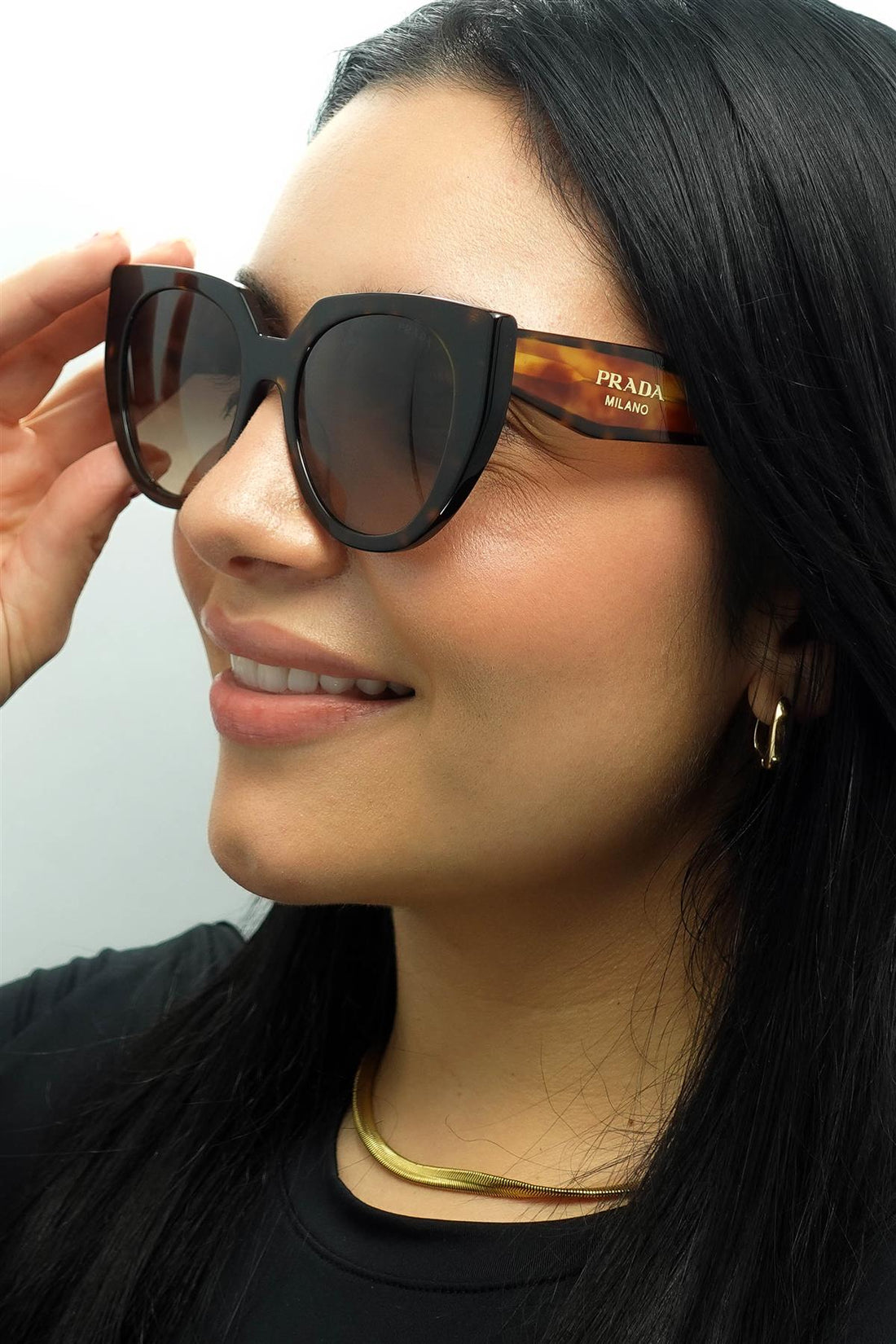 Prada Sunglasses PR14WS 2AU6S1 Tortoise Brown Gradient