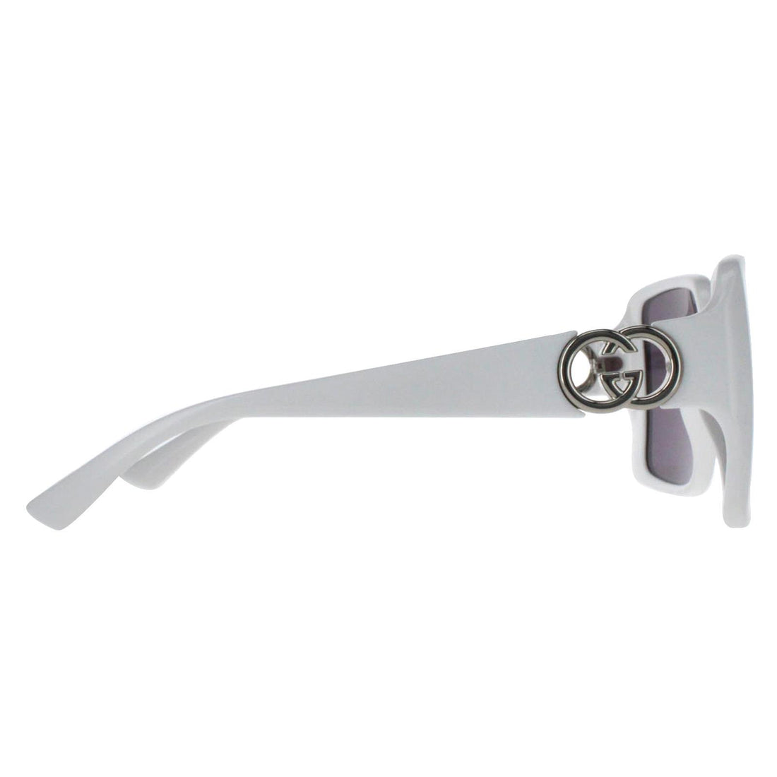 Gucci Square Womens White with Silver Dark Grey GG1692S