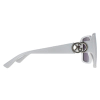 Gucci Square Womens White with Silver Dark Grey GG1692S