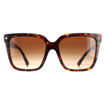 Valentino Sunglasses VA4098 518913 Red Havana Brown Gradient