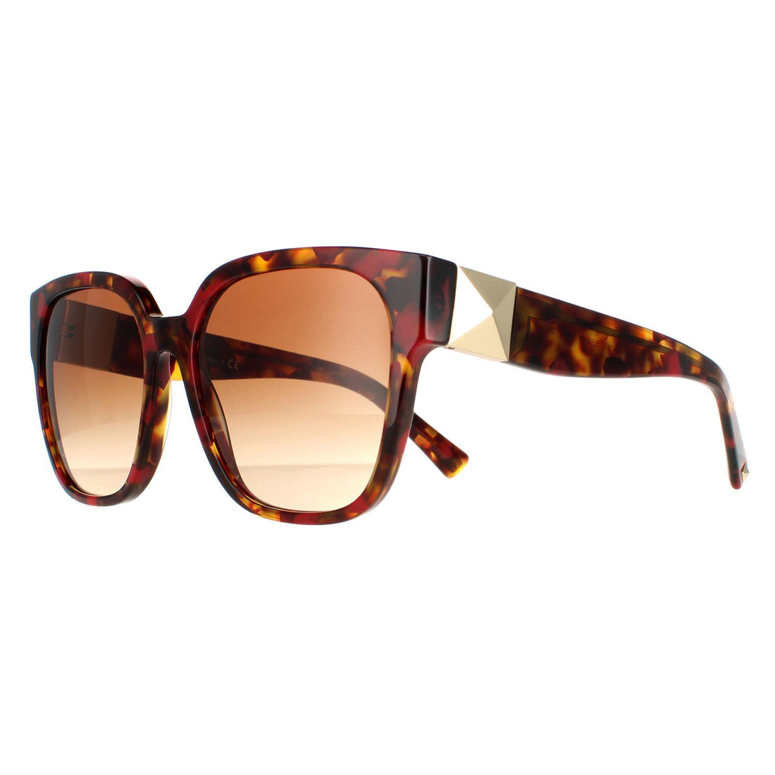 Valentino Sunglasses VA4111 519413 Red Havana Brown Gradient