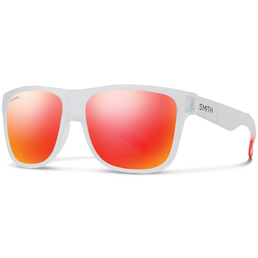 Smith Sunglasses Lowdown XL 6XQ X6 Crystal Red ChromaPop Red Mirror