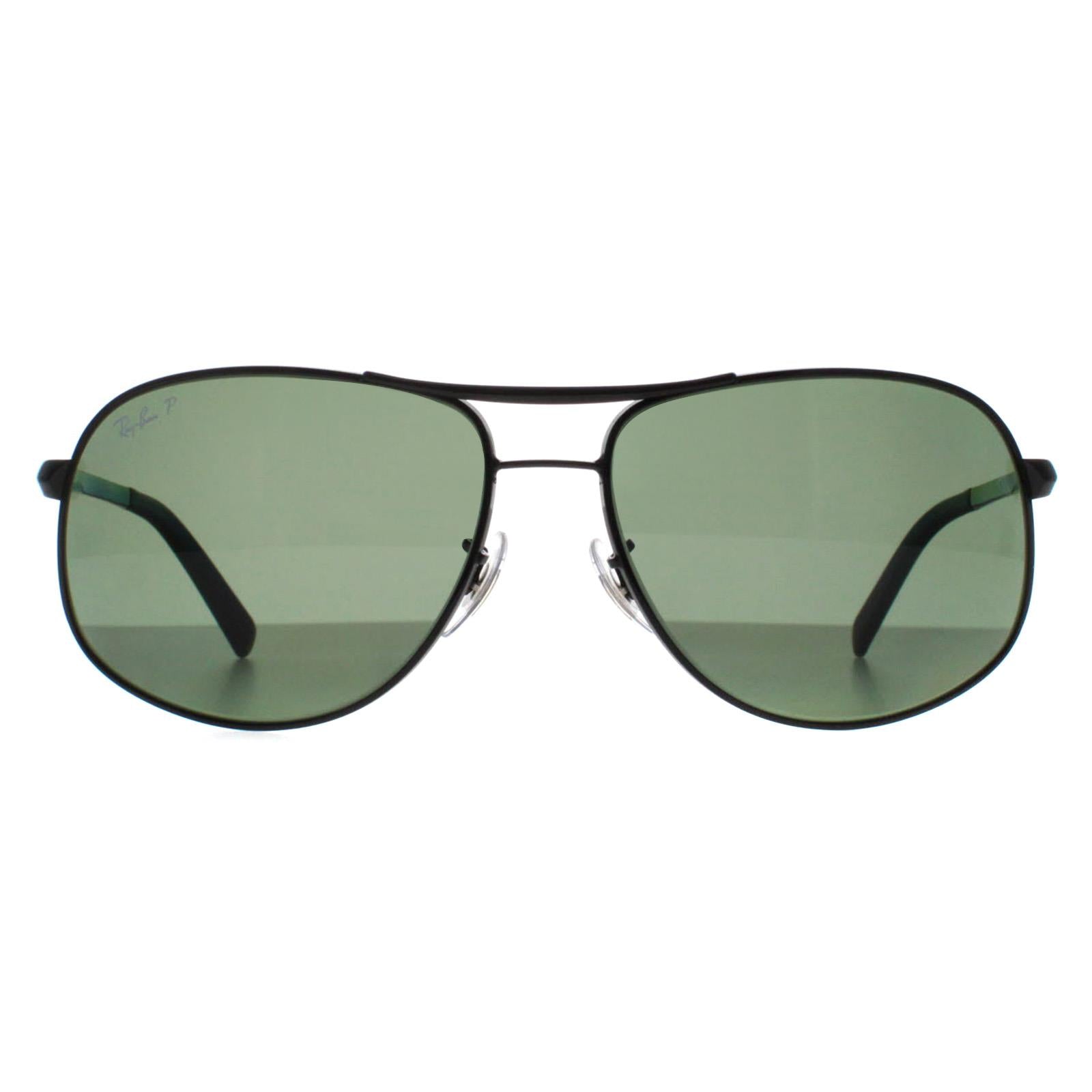 Ray-Ban Sunglasses RB3387 002/9A Polished Black G-15 Green Polarized ...